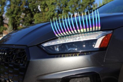 "Cruisin' Coronado" Iridescent-Opal-White-Mirror - Car Eyelashes