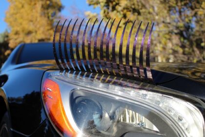 "Velvet Underground Venice" - Iridescent Purple-Gold Mica Car Eyelashes